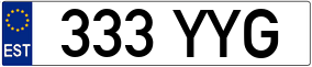 Trailer License Plate